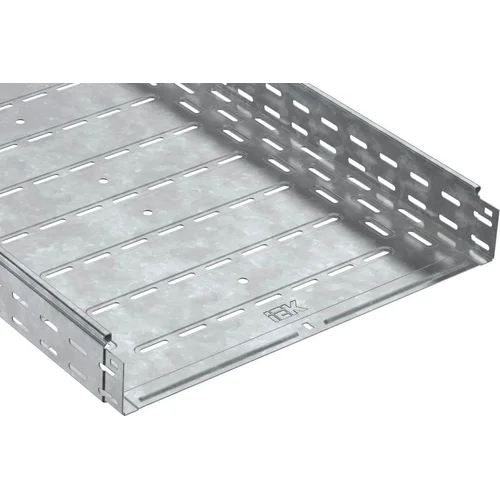 Лоток листовой перфорированный 600х80 L3000 сталь 1.2мм оцинк. IEK CLP10-080-600-3