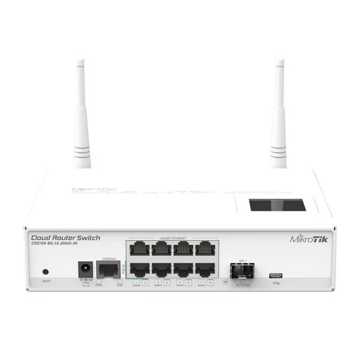 Коммутатор Cloud Router Switch Mikrotik CRS109-8G-1S-2HnD-IN (RouterOS L5)
