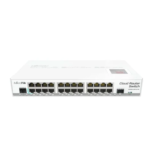 Коммутатор Cloud Router Switch Mikrotik 125-24G-1S-IN (RouterOS L5), настольный форм-фактор