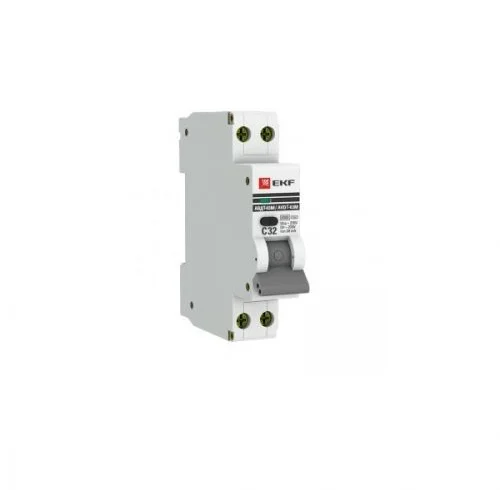 Выключатель автоматический дифференциального тока 1мод. C 16А 30мА тип AC 6кА АВДТ-63М электрон. PRO