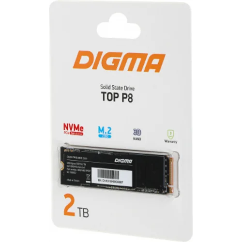 Накопитель SSD Digma PCIe 4.0 x4 2TB DGST4002TP83T Top P8 M.2 2280 Накопитель SSD Digma PCIe 4.0 x4 2TB DGST4002TP83T Top P8 M.2 2280