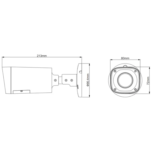 HDCVI уличная камера Dahua DH-HAC-HFW1200RP-VF 1080p, 2.7-12мм, ИК до 30м, 12В