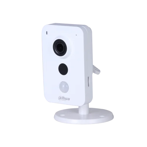 IP камера Dahua DH-IPC-K35AP миникуб 3Мп, объектив 2.8мм, PoE, 12В, microSD, микрофон/динамик, DWDR, ИК до 10м