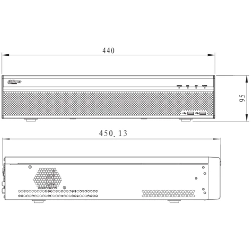 IP Видеорегистратор Dahua DHI-NVR5864-4KS2 до 64 камер, до 12 Мп, 8 HDD до 48 Тб