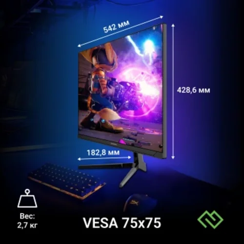 Монитор Digma 23.8" Overdrive 24P410F черный IPS LED 2ms 16:9 HDMI матовая 300cd 178гр/178гр 1920x10 Монитор Digma 23.8" Overdrive 24P410F черный IPS LED 2ms 16:9 HDMI матовая 300cd 178гр/178гр 1920x10