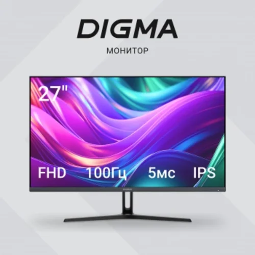 Монитор Digma 27" Progress 27P504F черный IPS LED 16:9 HDMI M/M матовая 300cd 178гр/178гр 1920x1080 Монитор Digma 27" Progress 27P504F черный IPS LED 16:9 HDMI M/M матовая 300cd 178гр/178гр 1920x1080