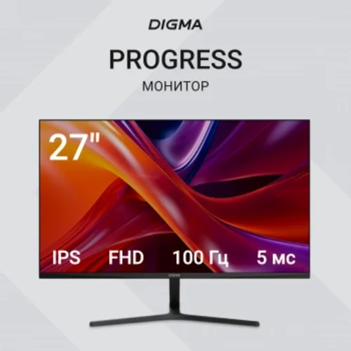 Монитор Digma 27" Progress 27P203F черный IPS LED 5ms 16:9 HDMI матовая 250cd 178гр/178гр 1920x1080