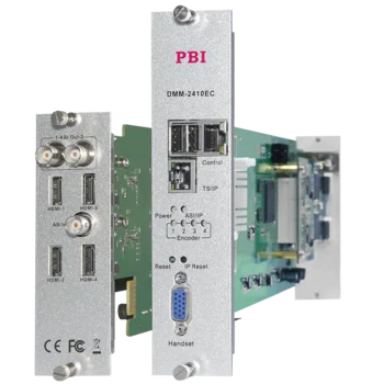 Модуль 4х канального H.264 HD/SD кодера/транскодера PBI DMM-2410EC-H для цифровой ГС PBI DMM-1000 Модуль 4х канального H.264 HD/SD кодера/транскодера PBI DMM-2410EC-H для цифровой ГС PBI DMM-1000