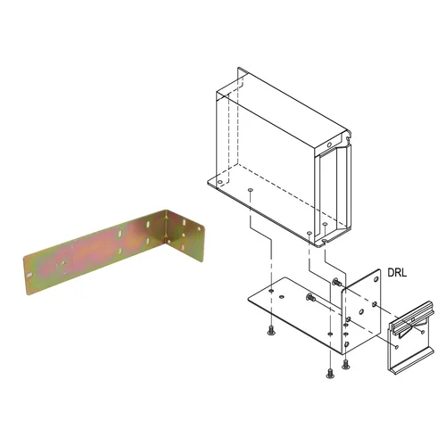 Угольник для монтажа источников питания в корпусе на DIN-рейку Угольник для монтажа источников питания в корпусе на DIN-рейку