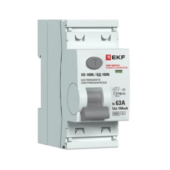 Выключатель дифференциального тока 2п 63А 100мА тип A 6кА ВД-100N электромех. PROxima EKF E1026MA631