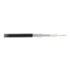 Кабель NETLAN коаксиальный, RG-6 (75 Ом), одножильный, CCS (омедненная сталь), внешний, PE до -40C, черный, 305м