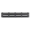 Коммутационная панель NETLAN 19", 2U, 48 портов, Кат.5e (Класс D), 100МГц, RJ45/8P8C, 110/KRONE, T568A/B, неэкранированная, черная Коммутационная панель NETLAN 19", 2U, 48 портов, Кат.5e (Класс D), 100МГц, RJ45/8P8C, 110/KRONE, T568A/B, неэкранированная, черная