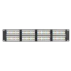 Коммутационная панель NETLAN 19", 2U, 48 портов, Кат.5e (Класс D), 100МГц, RJ45/8P8C, 110/KRONE, T568A/B, неэкранированная, черная Коммутационная панель NETLAN 19", 2U, 48 портов, Кат.5e (Класс D), 100МГц, RJ45/8P8C, 110/KRONE, T568A/B, неэкранированная, черная