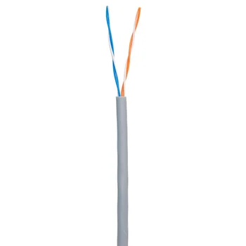 Кабель NETLAN U/UTP 2 пары, Кат.5 (Класс D), 100МГц, одножильный, BC (чистая медь), внутренний, PVC нг(B), серый, 500м Кабель NETLAN U/UTP 2 пары, Кат.5 (Класс D), 100МГц, одножильный, BC (чистая медь), внутренний, PVC нг(B), серый, 500м