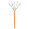 Кабель NETLAN U/UTP 4 пары, Кат.6 (Класс E), 250МГц, одножильный, BC (чистая медь), внешний, PE до -40C, черный, 305м