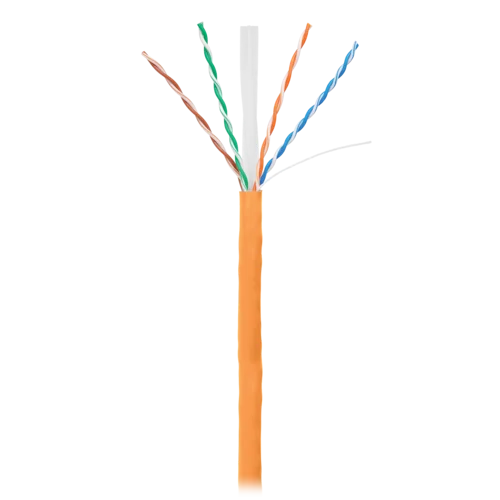 Кабель NETLAN U/UTP 4 пары, Кат.6 (Класс E), 250МГц, одножильный, BC (чистая медь), внешний, PE до -40C, черный, 305м