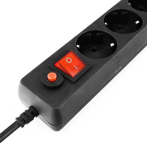 Сетевой фильтр Гарнизон ECL-6-B-1.8, 6р, 10А, 1.8м, ур.защиты 4, черный, пакет Сетевой фильтр Гарнизон ECL-6-B-1.8, 6р, 10А, 1.8м, ур.защиты 4, черный, пакет