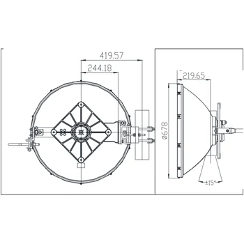 Антенна Siklu EtherHaul 2 ft. 70/80&5 ГГц 