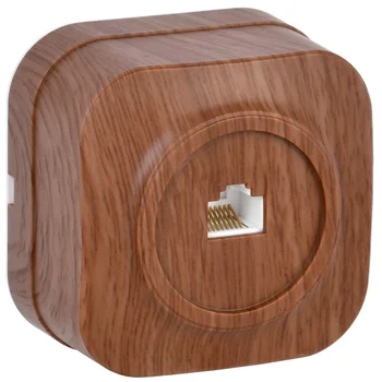 Розетка компьютерная 1-м ОП Glory РК10-ХД дуб IEK EKH10-K24 Розетка компьютерная 1-м ОП Glory РК10-ХД дуб IEK EKH10-K24