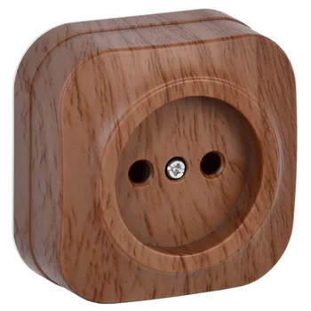 Розетка 1-м ОП GLORY РС20-2-ХД 10А без заземл. дуб IEK ERH10-K24-10 Розетка 1-м ОП GLORY РС20-2-ХД 10А без заземл. дуб IEK ERH10-K24-10