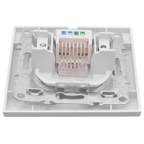 Розетка компьютерная 1-м СП Минск RJ45 бел. Basic EKF ERK01-035-10