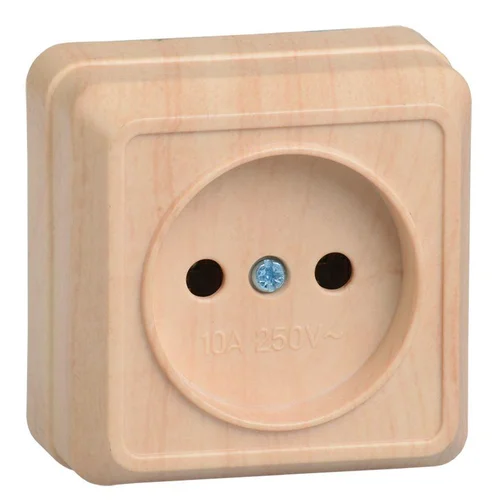 Розетка 1-м ОП Октава 10А IP20 без заземл. сосна IEK ERO10-K03-10-DC Розетка 1-м ОП Октава 10А IP20 без заземл. сосна IEK ERO10-K03-10-DC