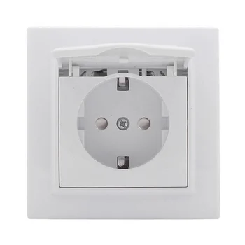 Розетка 1-м СП Минск 16А IP20 с заземл. защ. шторки с крышкой бел. Basic EKF ERR16-029-100 Розетка 1-м СП Минск 16А IP20 с заземл. защ. шторки с крышкой бел. Basic EKF ERR16-029-100