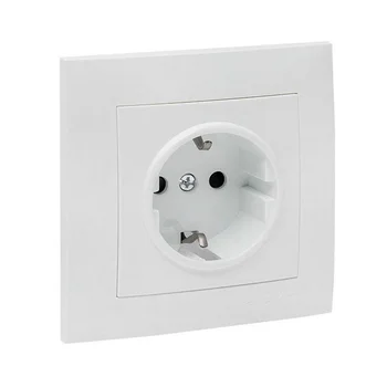 Розетка 1-м СП Валенсия 16А IP20 с заземл. защ. шторки бел. PROxima EKF EWR16-028-10 Розетка 1-м СП Валенсия 16А IP20 с заземл. защ. шторки бел. PROxima EKF EWR16-028-10