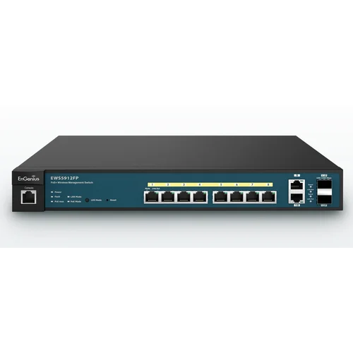 Контроллер WLAN EnGenius, до 20 AP, 8xGE, PoE+