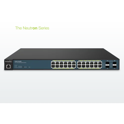 Контроллер WLAN EnGenius, до 50 AP, 24xGE, 4xSFP, PoE+ 185W