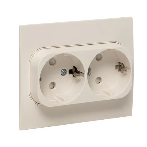 Розетка 2-м СП Стокгольм 16А IP20 с заземл. защ. шторки бел. PROxima EKF EXR16-128-10 Розетка 2-м СП Стокгольм 16А IP20 с заземл. защ. шторки бел. PROxima EKF EXR16-128-10