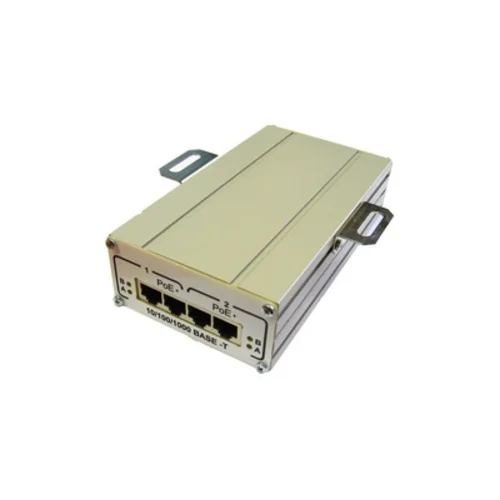 2-портовый инжектор РоЕ+(HighPoE) 802.3at FSE-2G+ для питания двух видеокамер РоЕ+ (30 Вт) или одной PTZ-видеокамеры РоЕ+ (60 Вт)