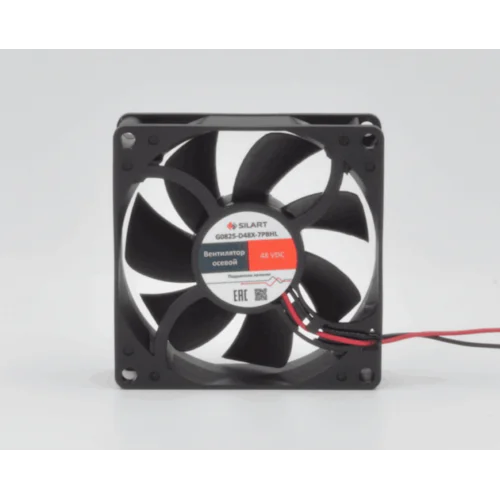 Вентилятор осевой SILART, 80 х 80 х 25, 48 VDC, подшипник качения Вентилятор осевой SILART, 80 х 80 х 25, 48 VDC, подшипник качения