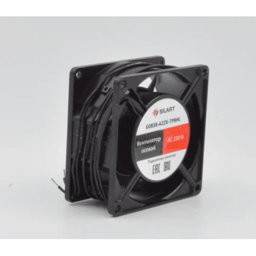 Вентилятор осевой SILART, 80 х 80 х 38, 220 VAC, подшипник качения Вентилятор осевой SILART, 80 х 80 х 38, 220 VAC, подшипник качения