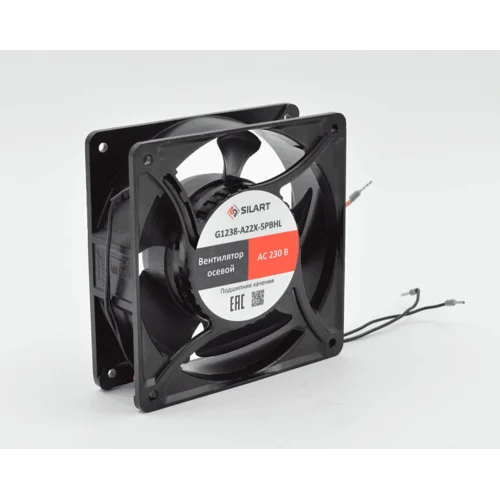 Вентилятор осевой SILART, 120 х 120 х 38, 220 VAC, подшипник качения Вентилятор осевой SILART, 120 х 120 х 38, 220 VAC, подшипник качения