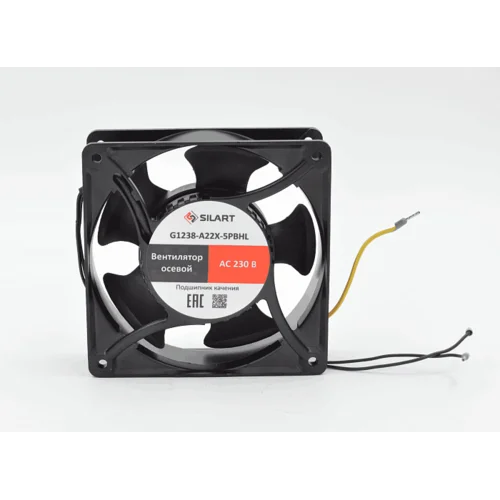 Вентилятор осевой SILART, 120 х 120 х 38, 220 VAC, подшипник качения Вентилятор осевой SILART, 120 х 120 х 38, 220 VAC, подшипник качения