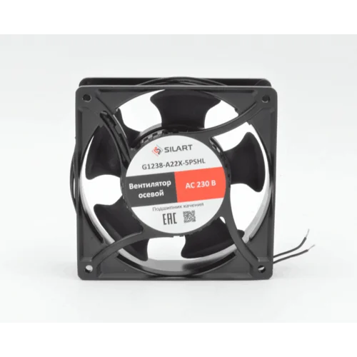 Вентилятор осевой SILART, 120x120x38, 220 VAC, подшипник скольжения Вентилятор осевой SILART, 120x120x38, 220 VAC, подшипник скольжения