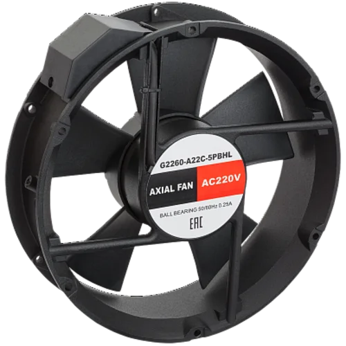 Вентилятор осевой SILART, D=222мм, 220 VAC, подшипник качения
