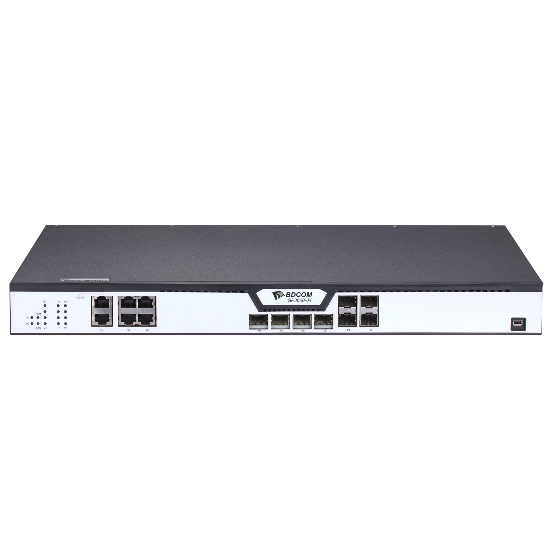 OLT BDCOM GP3600-04L-2AC с 4 портами GPON (SFP), 4 комбо-портами, 4хSFP, 4 SFP+, 2 БП АC OLT BDCOM GP3600-04L-2AC с 4 портами GPON (SFP), 4 комбо-портами, 4хSFP, 4 SFP+, 2 БП АC