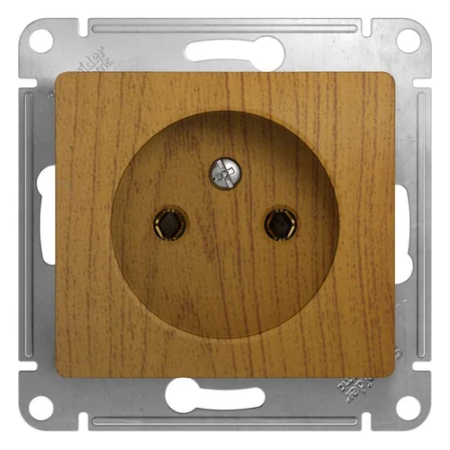 Розетка 1-м СП Glossa 16А IP20 без заземл. механизм дерево дуб SE GSL000541 Розетка 1-м СП Glossa 16А IP20 без заземл. механизм дерево дуб SE GSL000541
