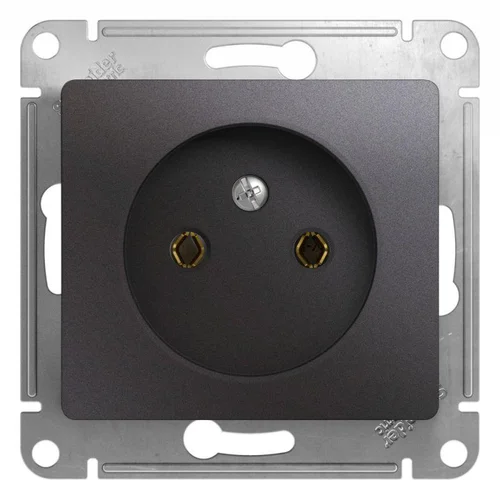 Розетка 1-м СП Glossa 16А IP20 250В без заземл. механизм графит SE GSL001341 Розетка 1-м СП Glossa 16А IP20 250В без заземл. механизм графит SE GSL001341