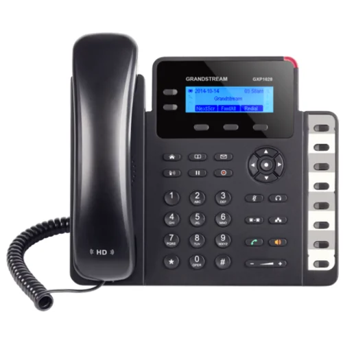 Grandstream GXP1628 - IP телефон. 2 SIP аккаунта, 2 линии, есть подствека экрана, PoE, (1GbE) Gigabit Ethernet, 8 BLF