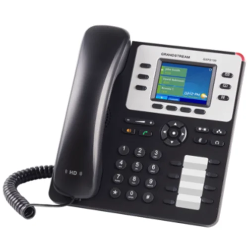 Grandstream GXP2130v2 - IP телефон. 3 SIP аккаунта, 3 линии, цветной LCD, PoE, (1GbE) Gigabit Ethernet, 8 BLF, Bluetooth Grandstream GXP2130v2 - IP телефон. 3 SIP аккаунта, 3 линии, цветной LCD, PoE, (1GbE) Gigabit Ethernet, 8 BLF, Bluetooth