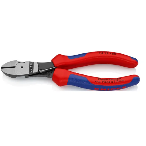 Бокорезы особой мощности пружина, рез: провол. ср. 3.4 мм, тверд. 2.5 мм,  роял. струна 2 мм, L-160 мм, черн., 2-к ручки