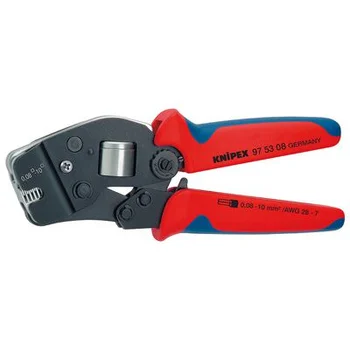 Инструмент для опрессовки контактных гильз самонастраивающийся Knipex KN-975308 Инструмент для опрессовки контактных гильз самонастраивающийся Knipex KN-975308