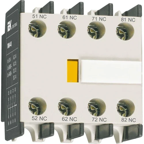 Приставка контактная ПКИ-04 доп. контакты 4р IEK KPK10-04