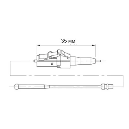 Разъем оптический Ilsintech "Splice-On Connector" LC/APC для кабеля 0,9 мм Разъем оптический Ilsintech "Splice-On Connector" LC/APC для кабеля 0,9 мм