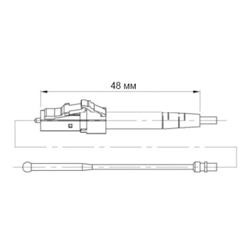 Разъем оптический Ilsintech "Splice-On Connector" LC/APC для кабеля 2,0 Разъем оптический Ilsintech "Splice-On Connector" LC/APC для кабеля 2,0