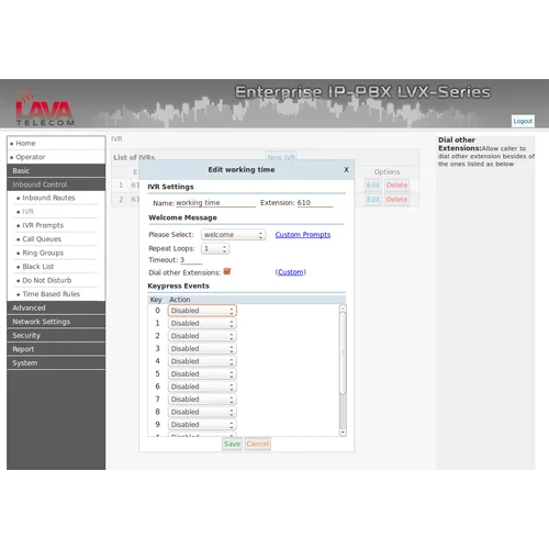 IP АТС LAVoice-500, базовый блок
