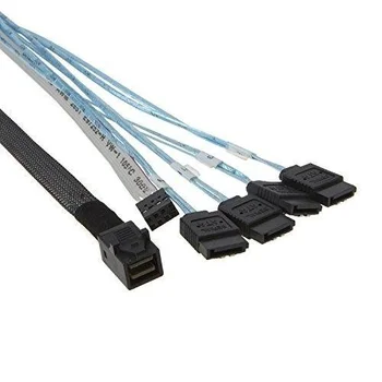 Кабель HDmSAS-4SATA 100см, внутренний Кабель HDmSAS-4SATA 100см, внутренний